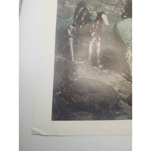 Print A Navajo Madonna & Voices of the Night Frank Tenney Johnson Art 13x10 - Picture 9 of 12